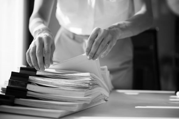 sorting a stack of files