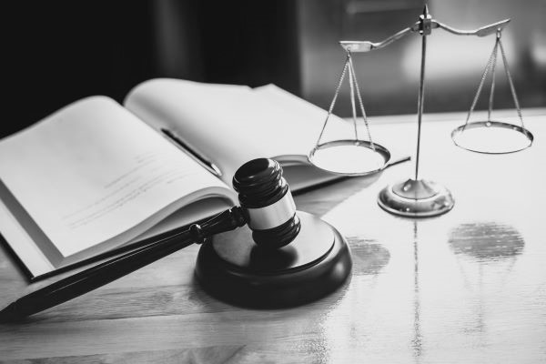 gavel and scales of justice